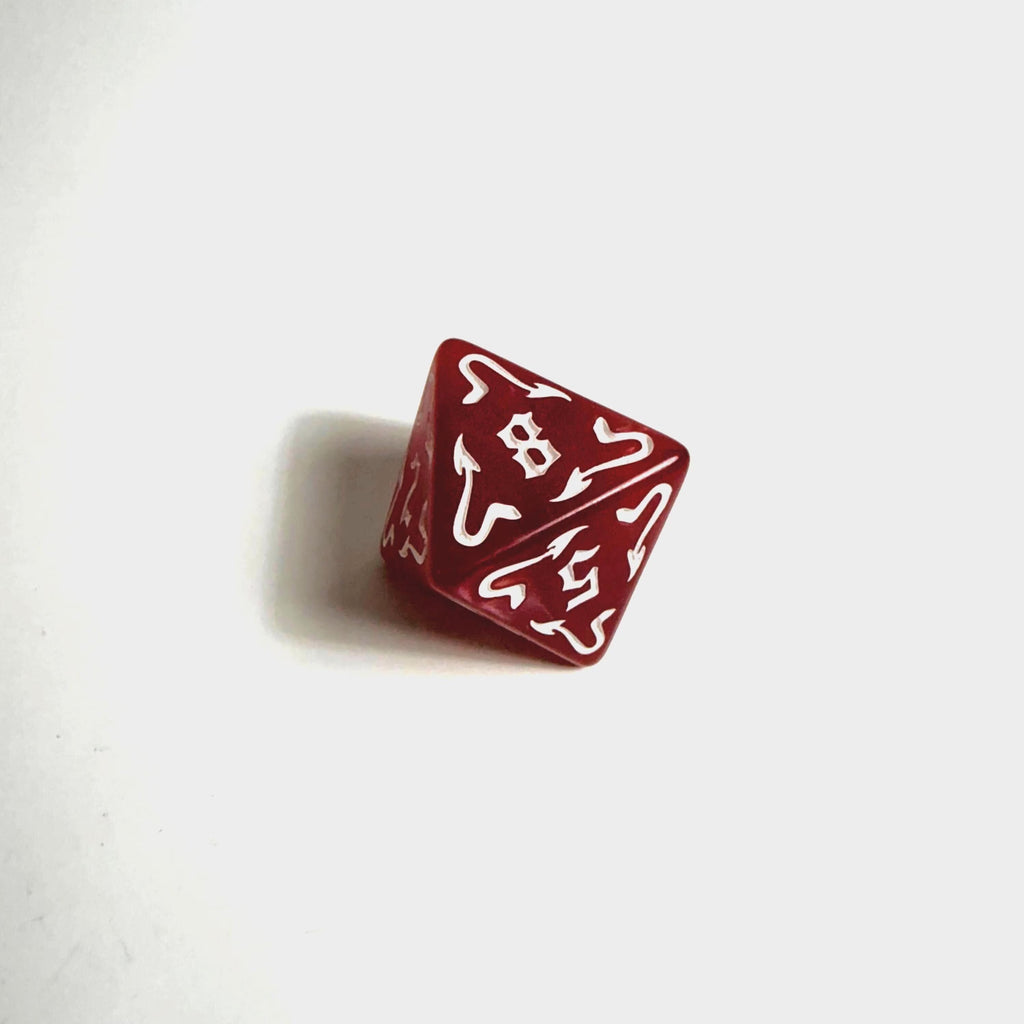 Red Dragon Acrylic Dice Set