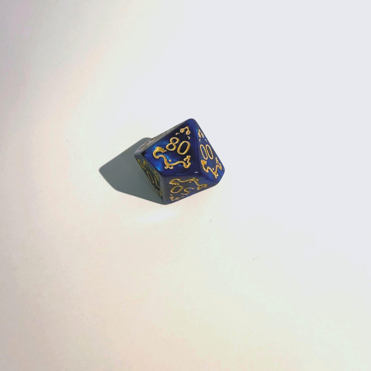 Royal Blue Mystic Acrylic Dice Set