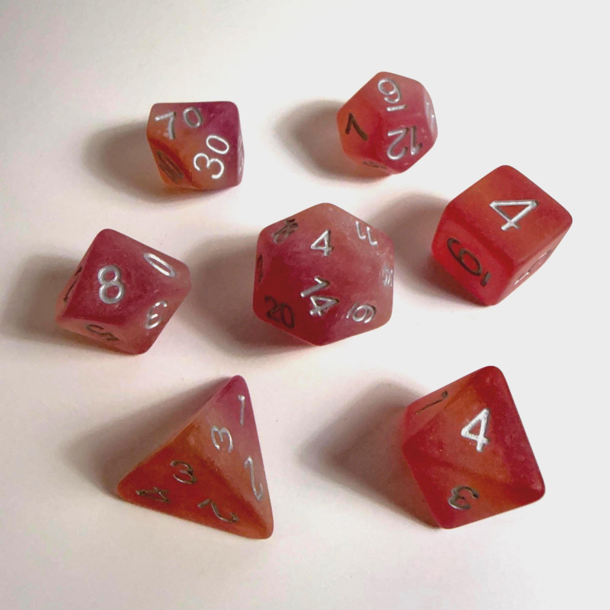 Lesbian Pride Flag Acrylic Dice Set
