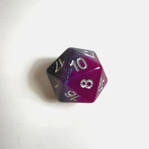 Asexual Pride Flag Acrylic Dice Set