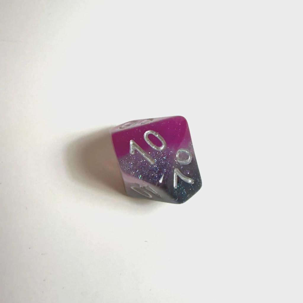 Asexual Pride Flag Acrylic Dice Set