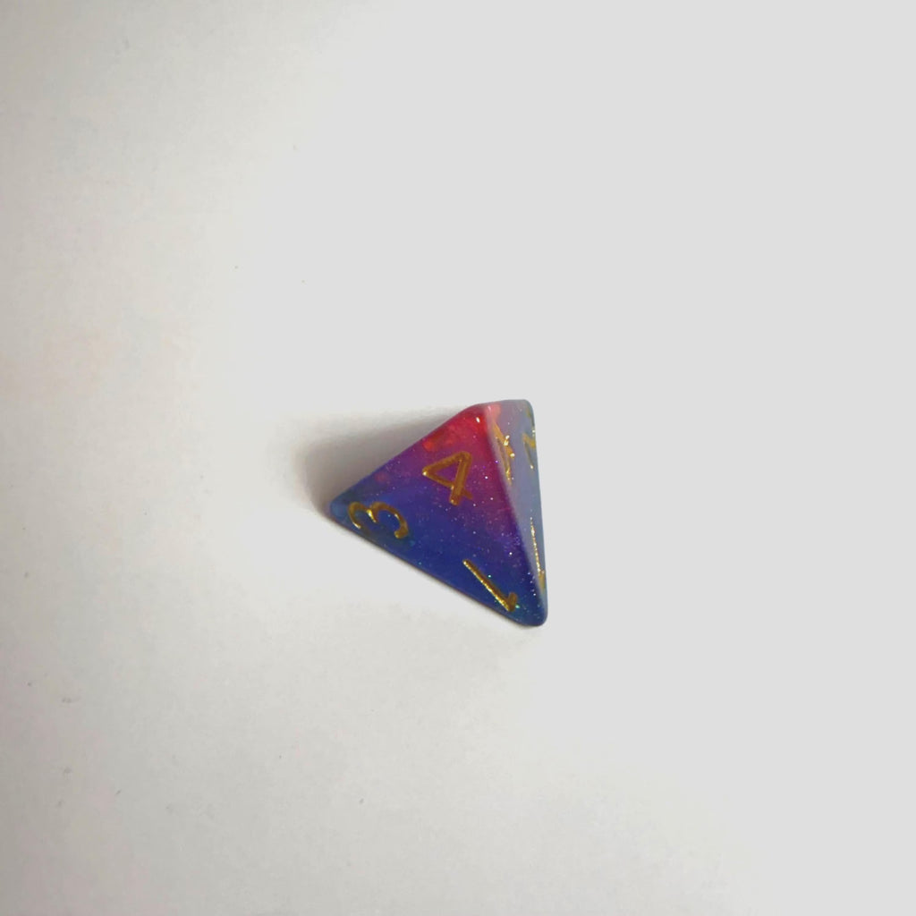 Bisexual Pride Flag Acrylic Dice Set