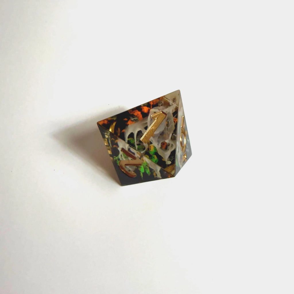 Autumnal Aether Handmade Resin Dice Set