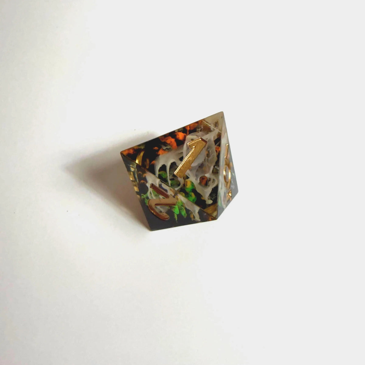 Autumnal Aether Handmade Resin Dice Set