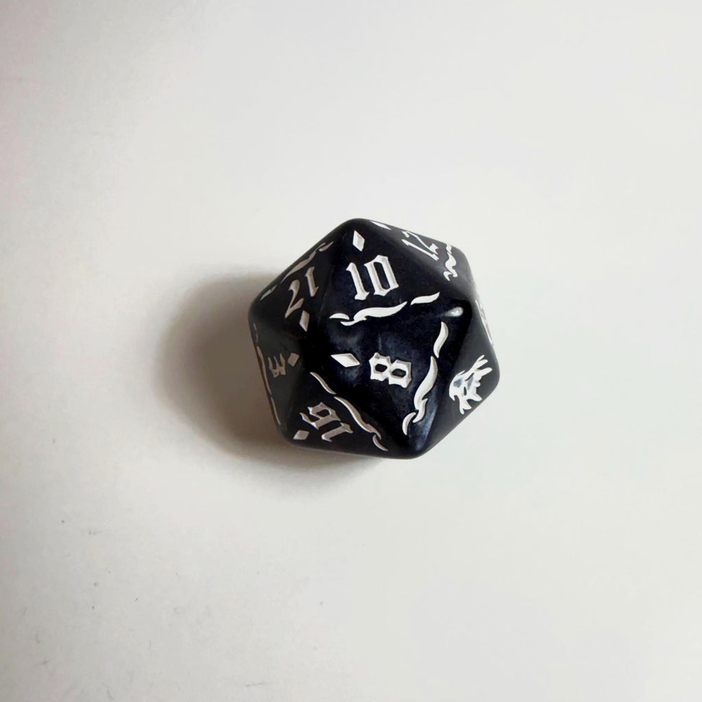 Black Dragon Acrylic Dice Set
