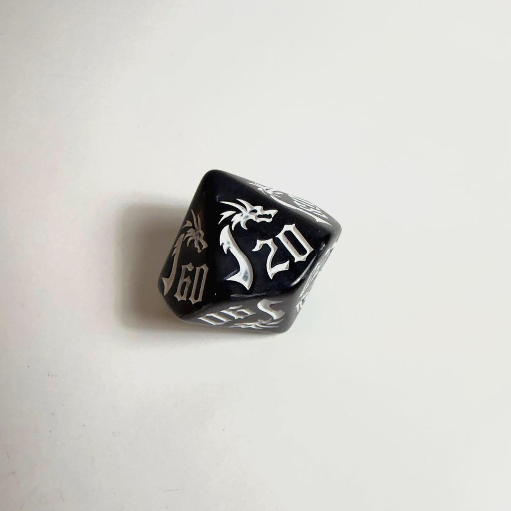 Black Dragon Acrylic Dice Set