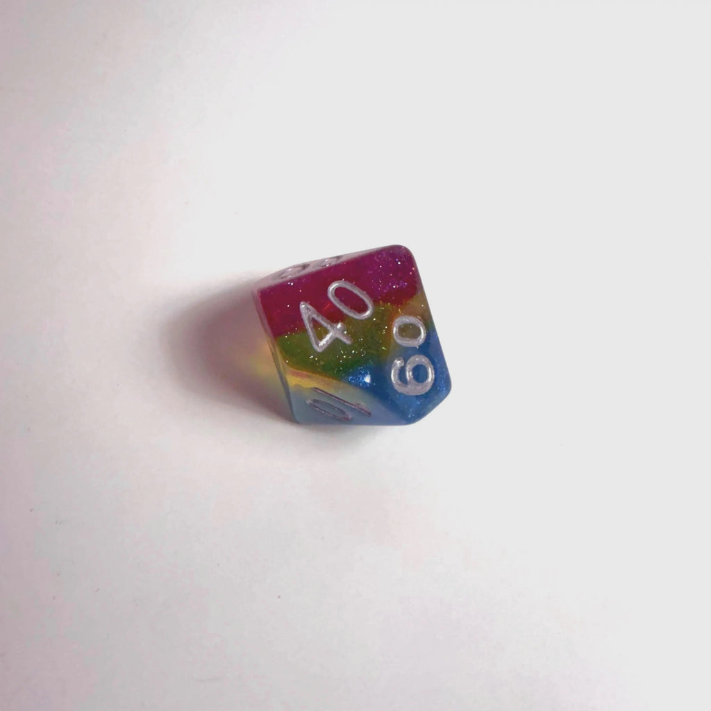 Pansexual Pride Flag Acrylic Dice Set