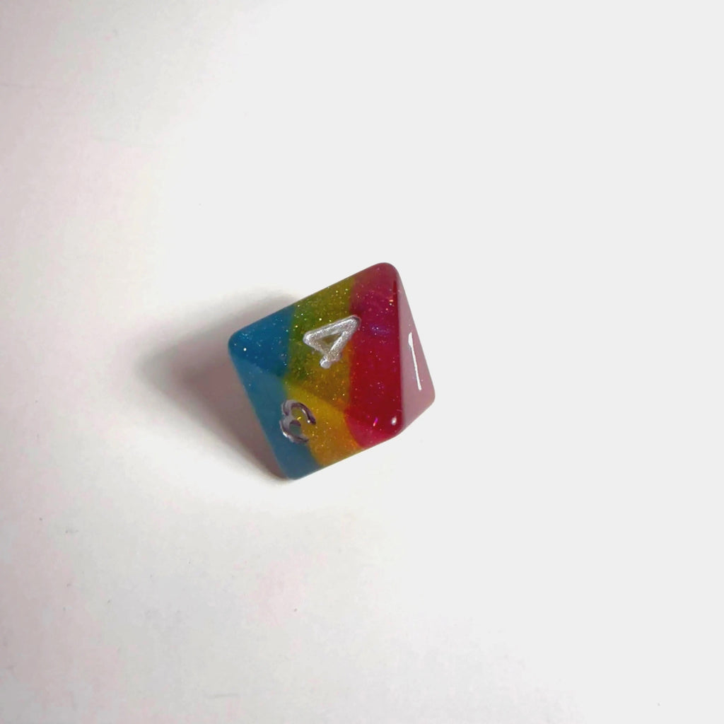 Pansexual Pride Flag Acrylic Dice Set