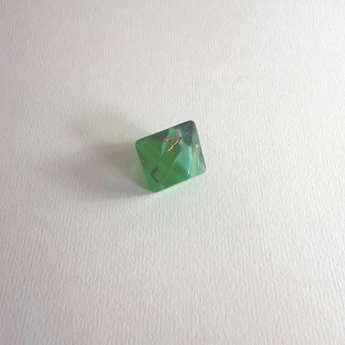 Veridian Dream Carved Acrylic Dice Set