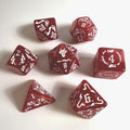 Red Dragon Acrylic Dice Set