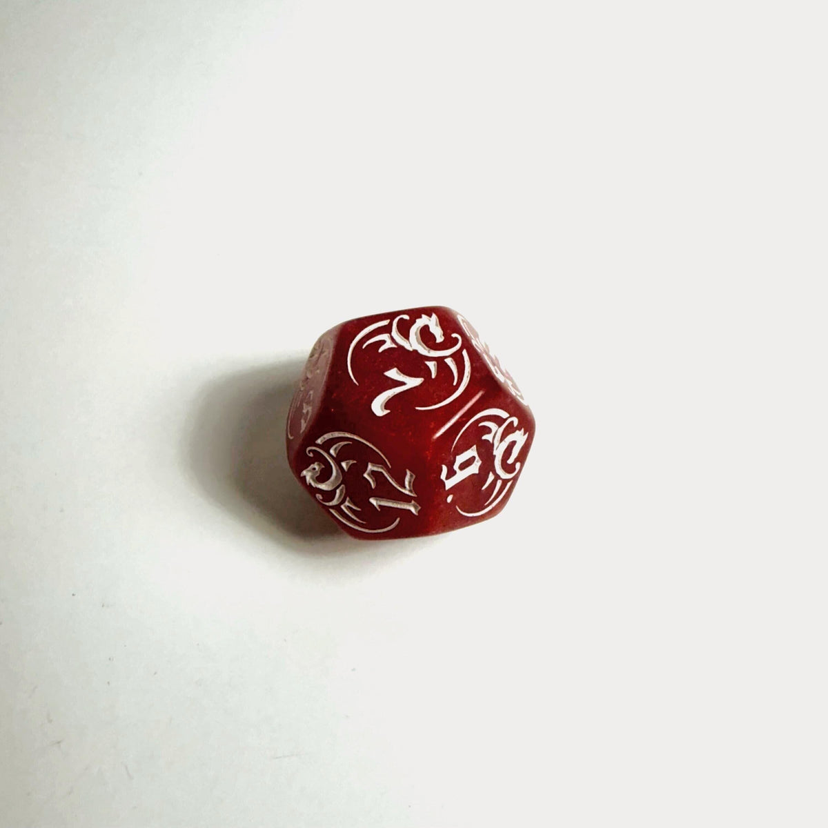 Red Dragon Acrylic Dice Set