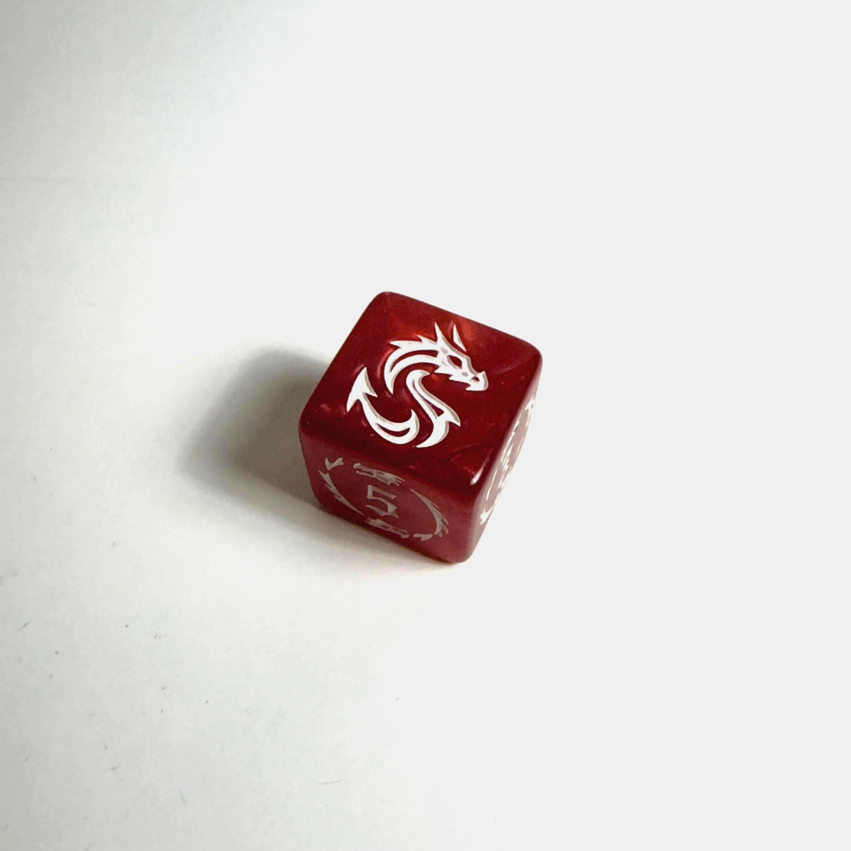Red Dragon Acrylic Dice Set