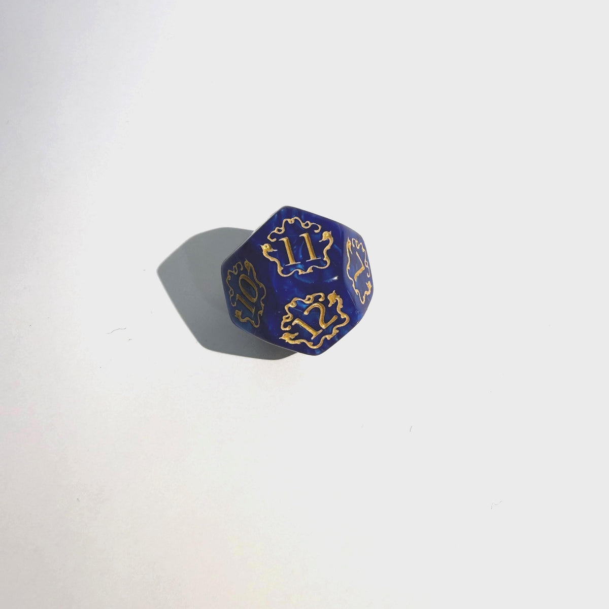 Royal Blue Mystic Acrylic Dice Set