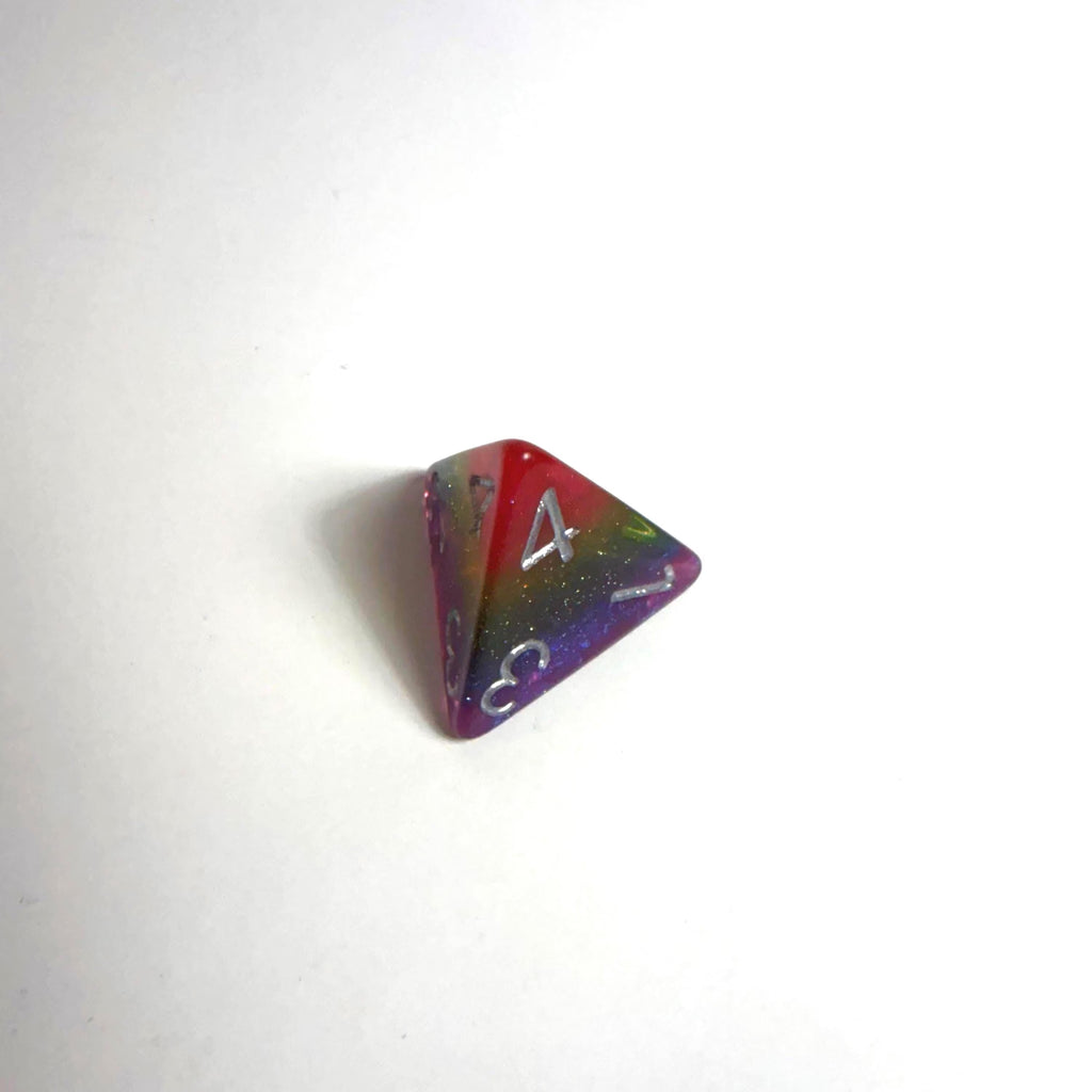 Rainbow Acrylic Dice Set