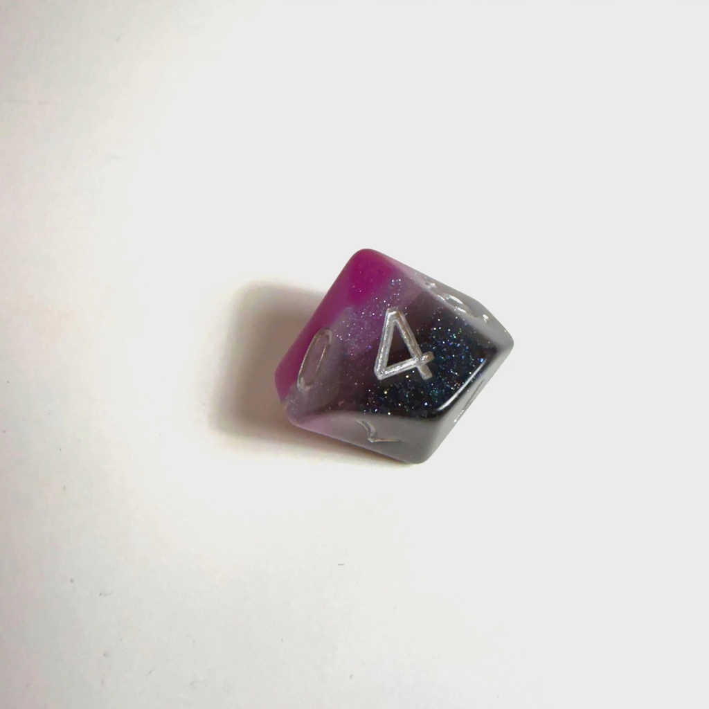 Asexual Pride Flag Acrylic Dice Set