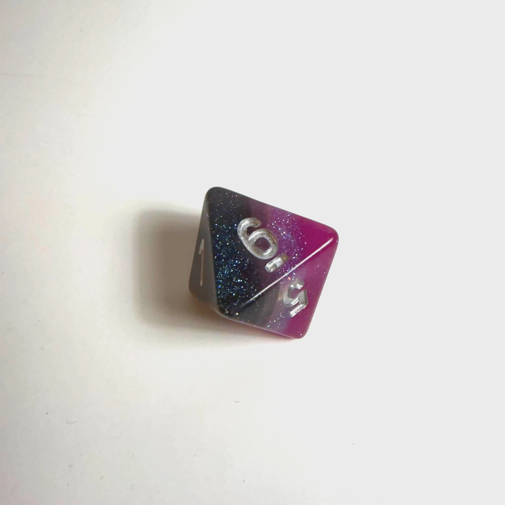 Asexual Pride Flag Acrylic Dice Set