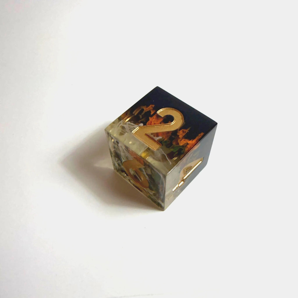 Autumnal Aether Handmade Resin Dice Set
