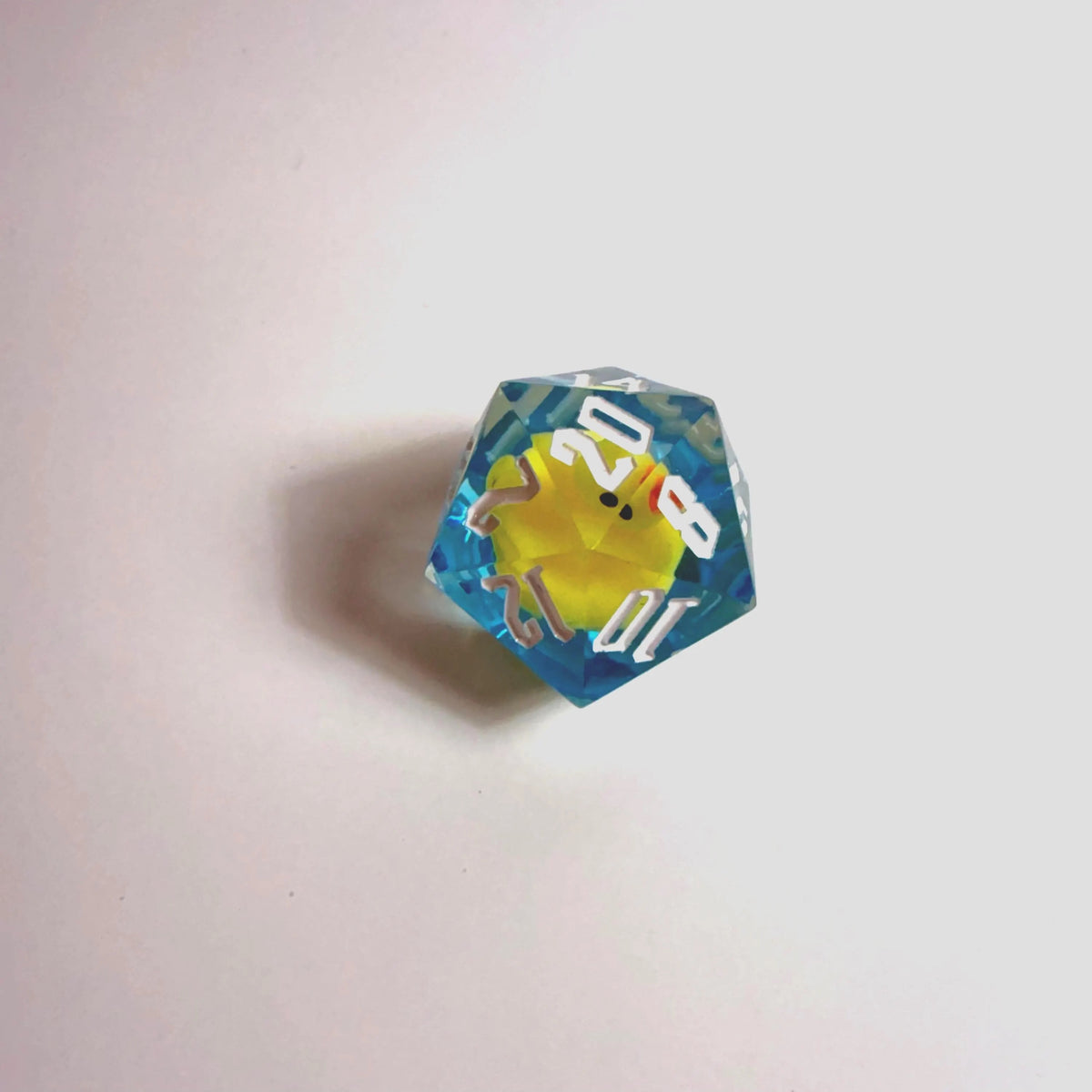 Blue Water Duck Handmade Resin Dice Set