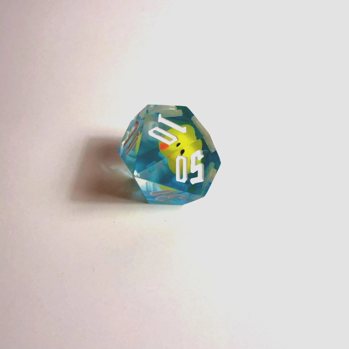 Blue Water Duck Handmade Resin Dice Set