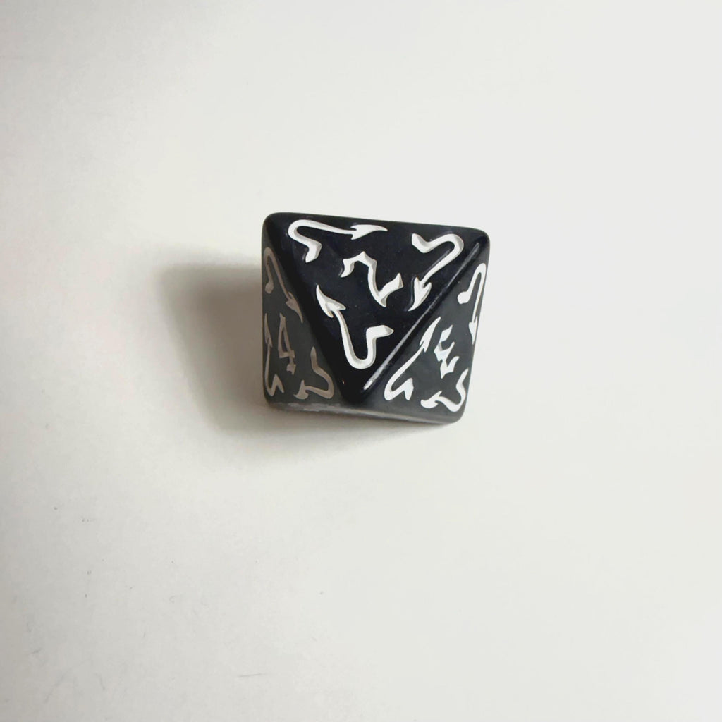Black Dragon Acrylic Dice Set