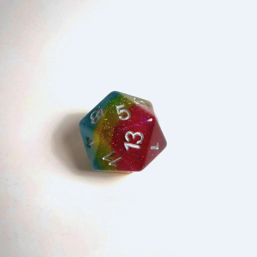 Pansexual Pride Flag Acrylic Dice Set