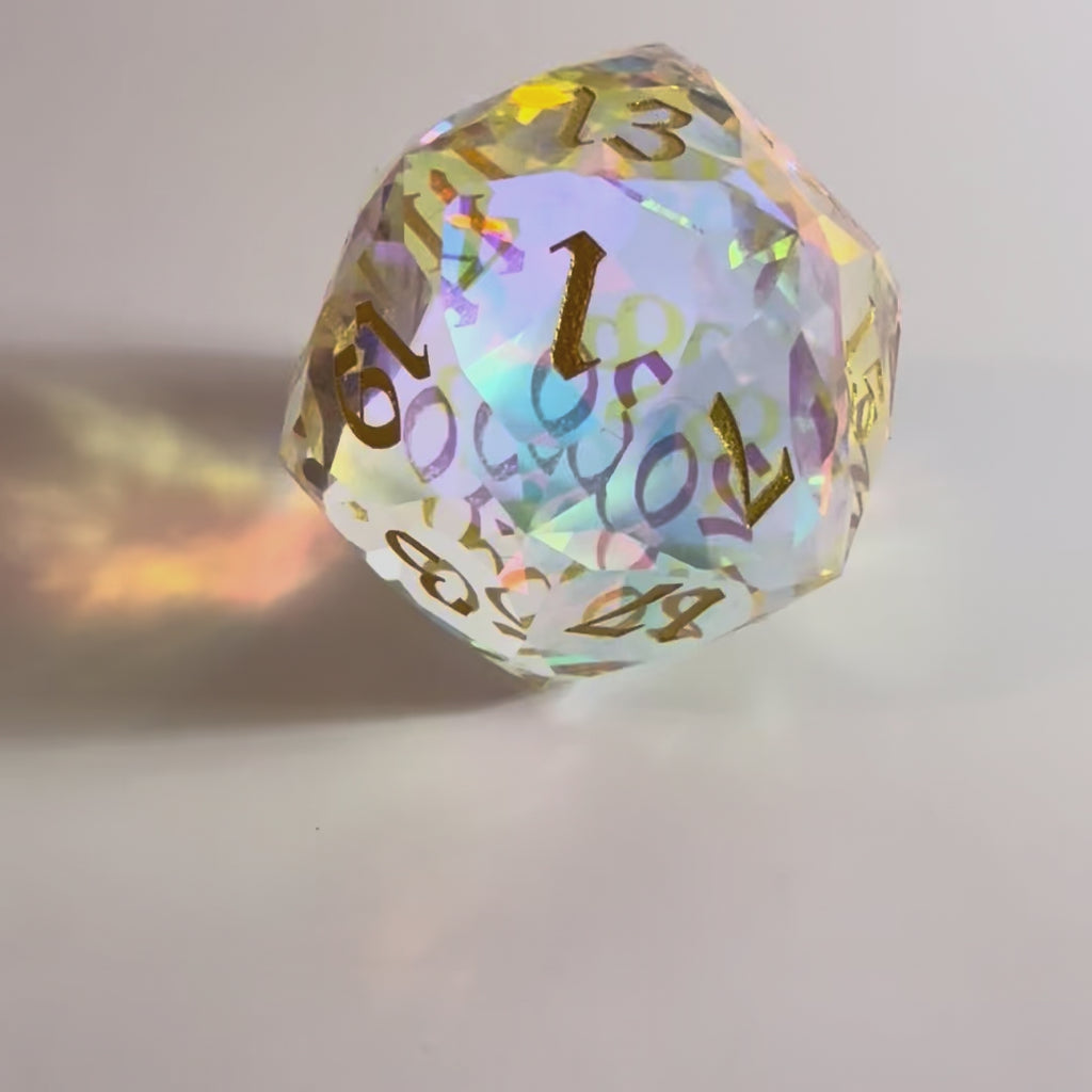 Clear Chonk Glass D20