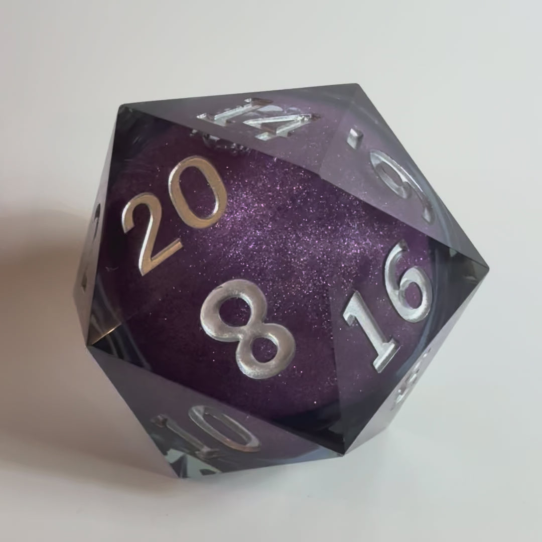 Purple Nightshade Giant Resin D20